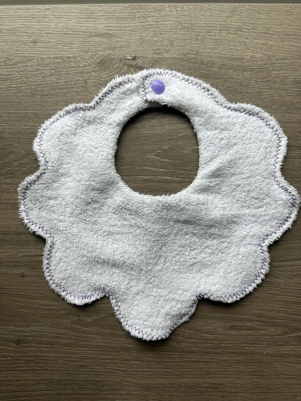 Halloween Print Kids Bib - White with Orange & Purple